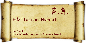 Pölczman Marcell névjegykártya